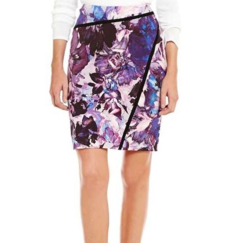 Antonio Melani Purple Floral Dress Skirt